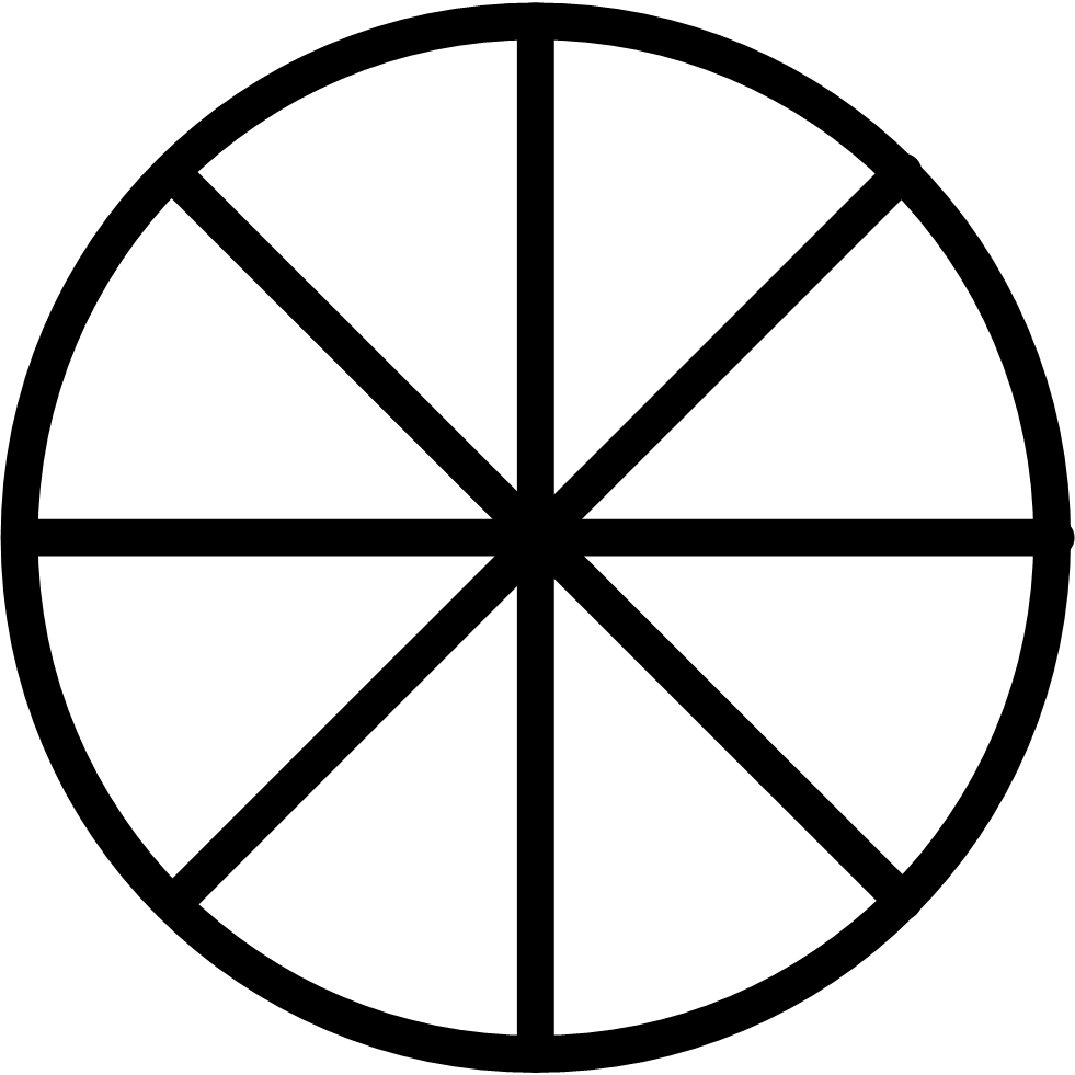 Знак маленького круга. Круг разделенный на части. Круг разделенный на сектора. Круг разделенный на 6 частей. Круг поделенный на 8 частей.